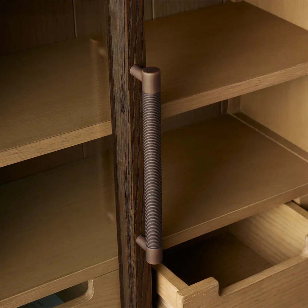 Hattie Medi Century  Style Wall Mounted Storage Cabinet Wood Arched Drawers Cabinet