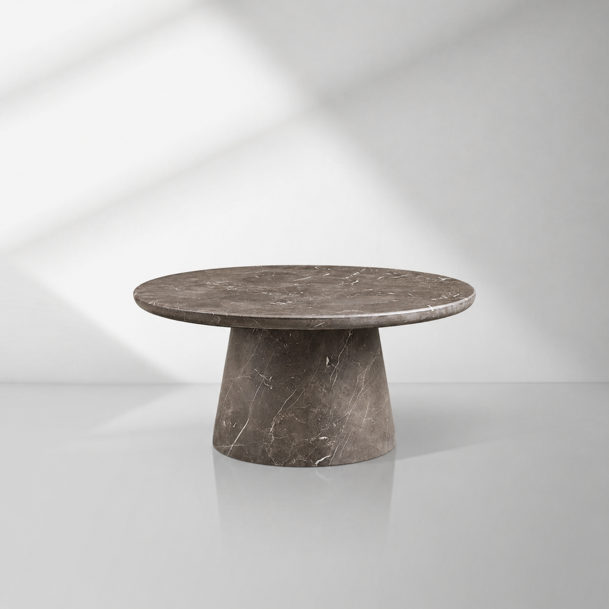 Modern Italian Marble Round Coffee Table & Nesting Set