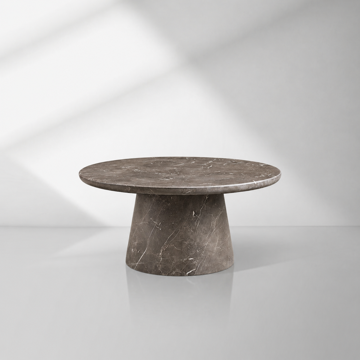 Modern Italian Marble Round Coffee Table & Nesting Set