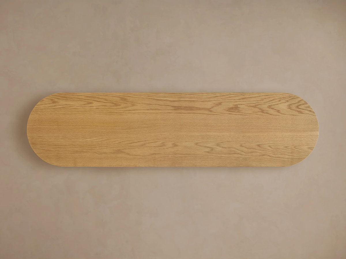 Finnley Reeded Wood Console Table Rural Hallway Entryway Table