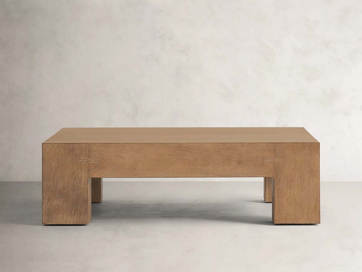 Paxton Oak Coffee Table Modern Living Room Center Tea Table Wood Cocktail Table