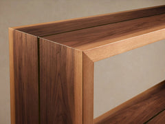 Mihaela Solid Wood Entrance Console Table Hand-Finished Hallway Entryway Table