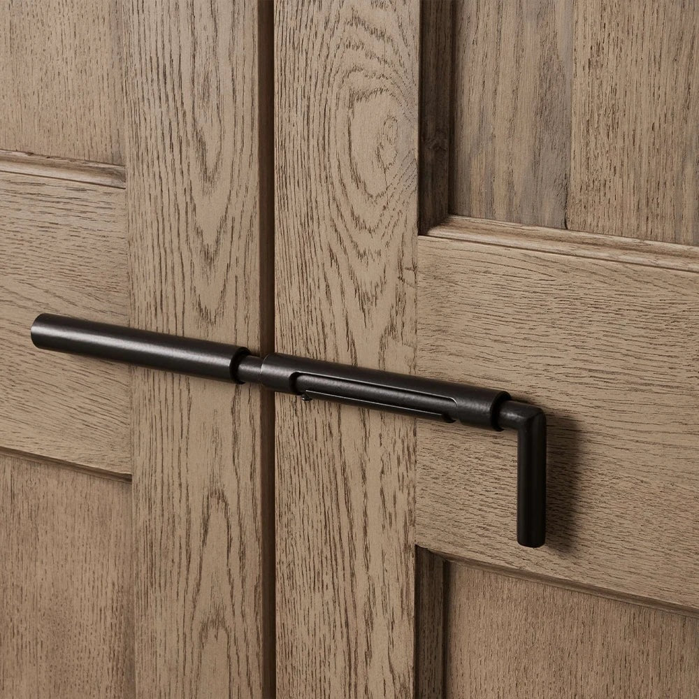 Turro Solid Oak Cabinet Rustic Living Room Tall Storage Cabinets