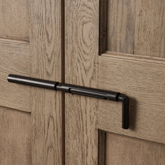 Turro Solid Oak Cabinet Rustic Living Room Tall Storage Cabinets