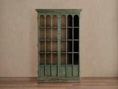 Merritt Solid Pine Tall Display Cabinet For Living Rooms Dining Areas Entryways