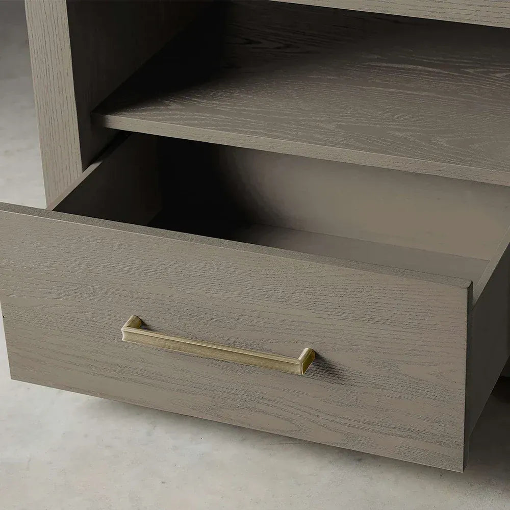 Palmer Storage Nightstand Wood Bedside Table Parsons Night side Cabinet With Drawer