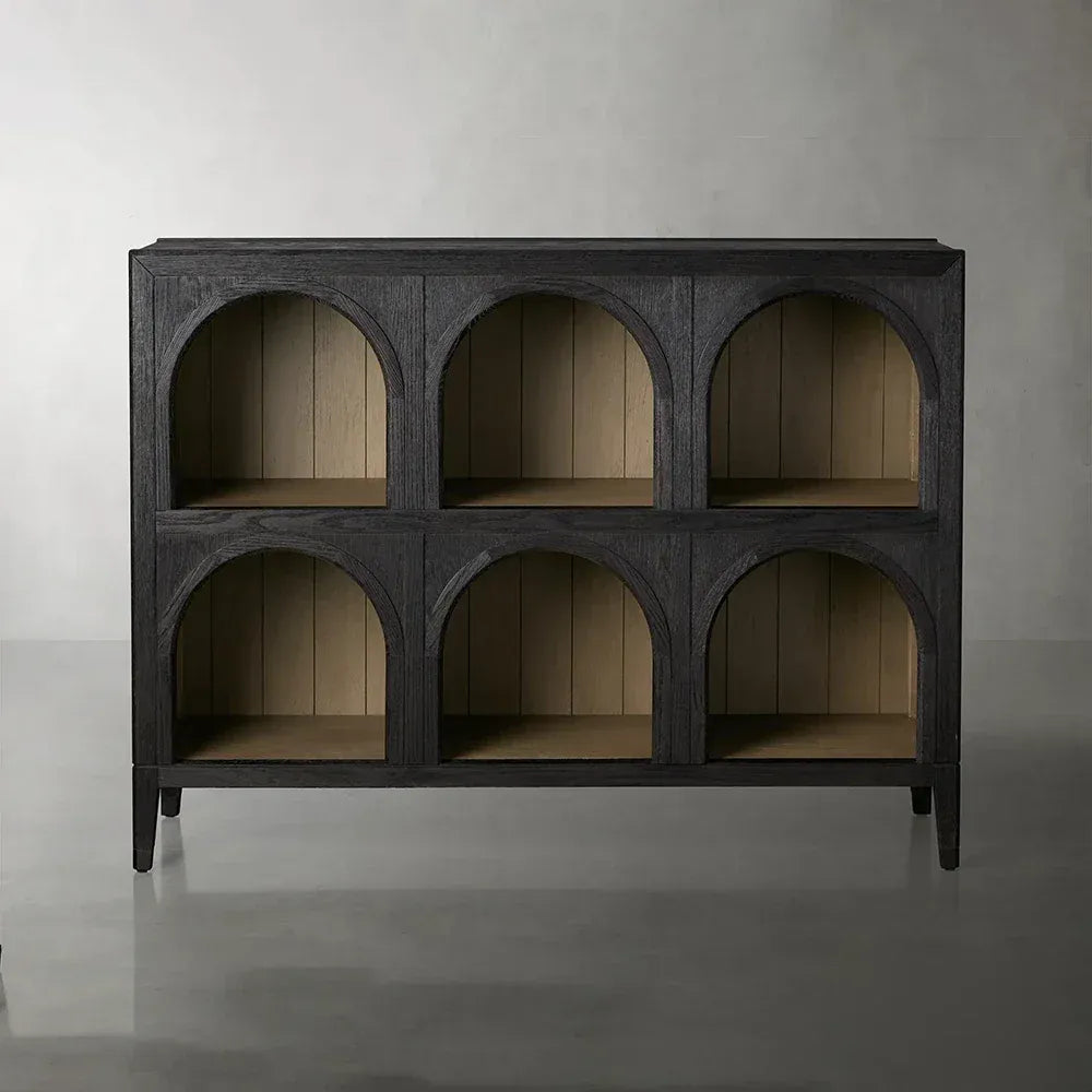 Hattie Solid Oak Arched Storage Cabinet