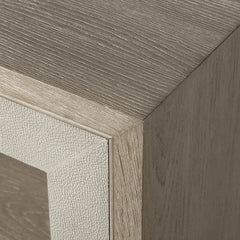 Malone Wood Sideboard Buffet Storage Cabinet With Two-Door Glass