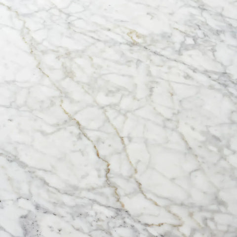Italian Carrara Marble Elliot Dining Table with Solid Oak Base