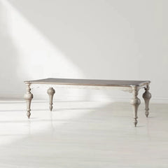 Alessia Bell'Arte Antique Solid Poplar Wood Dining Table