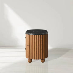 Black Marquina Marble Bedside Table Carlisley Bedroom Nightstands