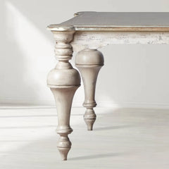 Alessia Bell'Arte Antique Solid Poplar Wood Dining Table
