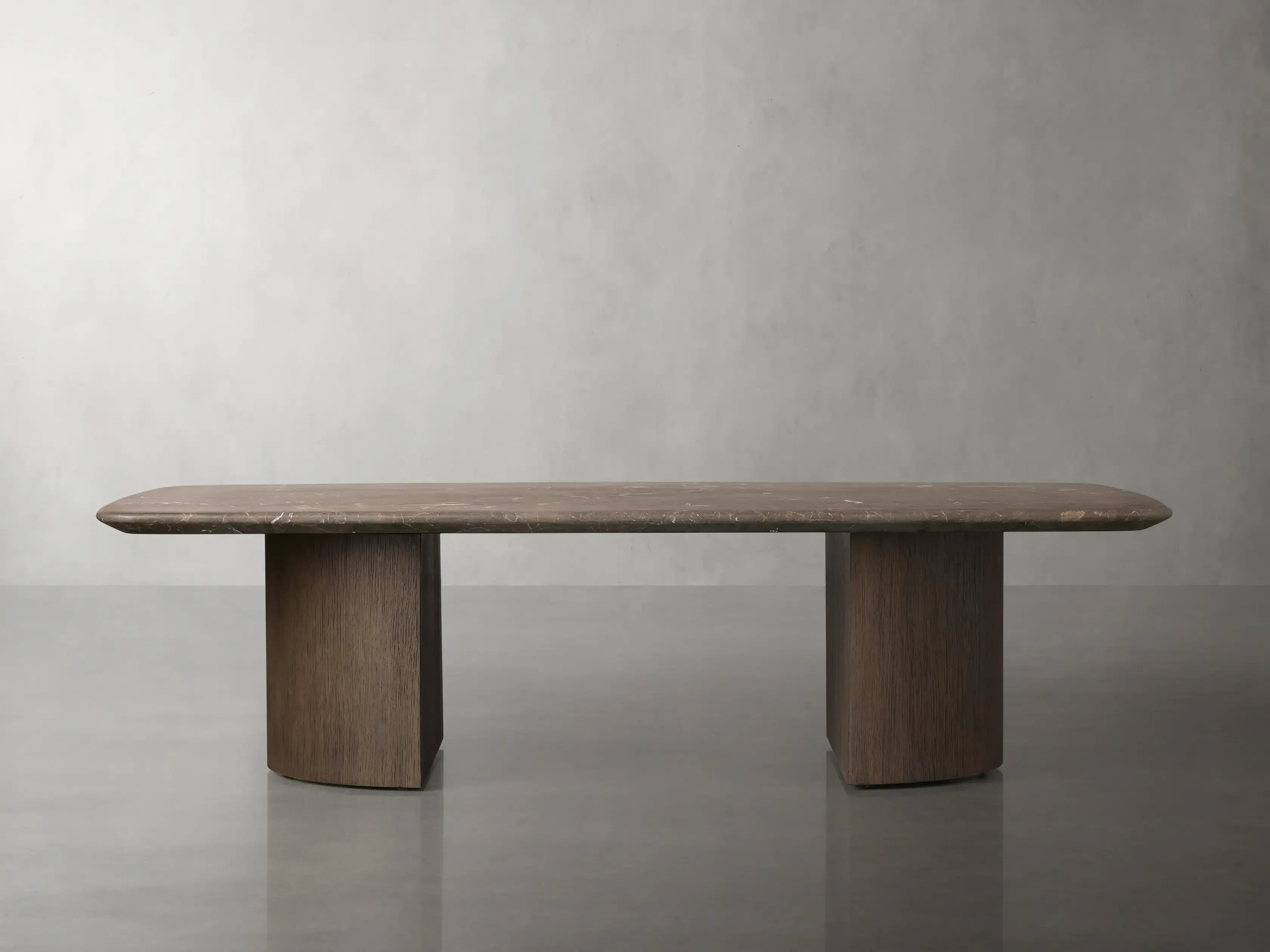 San Germani 72" Stone Coffee Table with Dauphine Metal Base