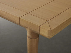 Eletta European White Oak Extensions Dining Table