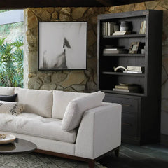 Tremont Modular Wood Bookcase Mid-Century Tall Cabinets