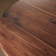 Jacob Round Dining Table with Wade Solid Cast Iron Base