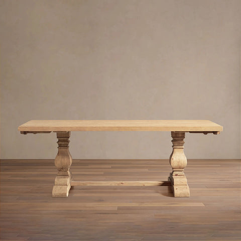 Kensington Dual Extensions Dining Table with Solid Pine Base