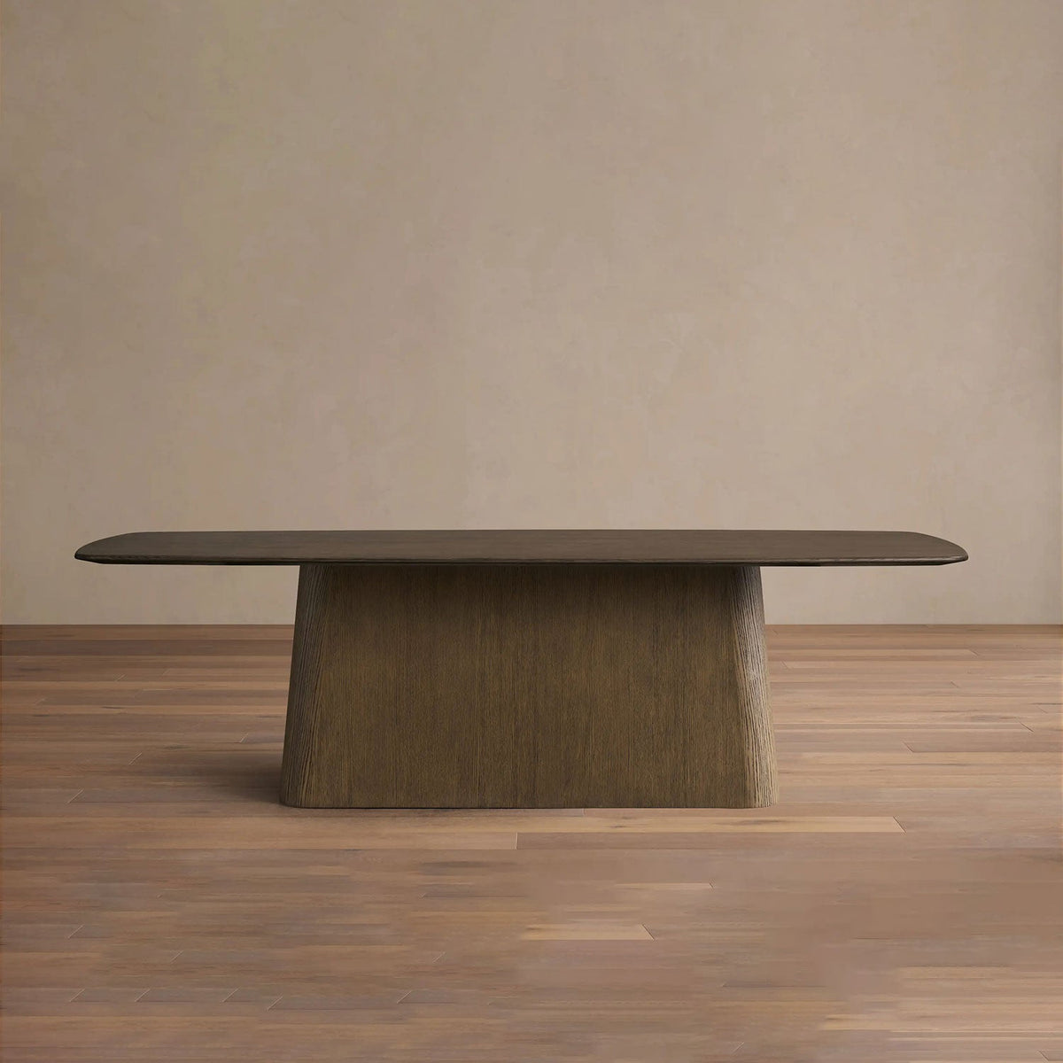 Saint Germain Oak Wood Top Dining Table with Toulouse Base