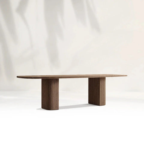 Mulho Rectangular Oak Wood Dining Table