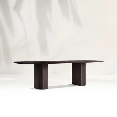 Mulho Rectangular Oak Wood Dining Table