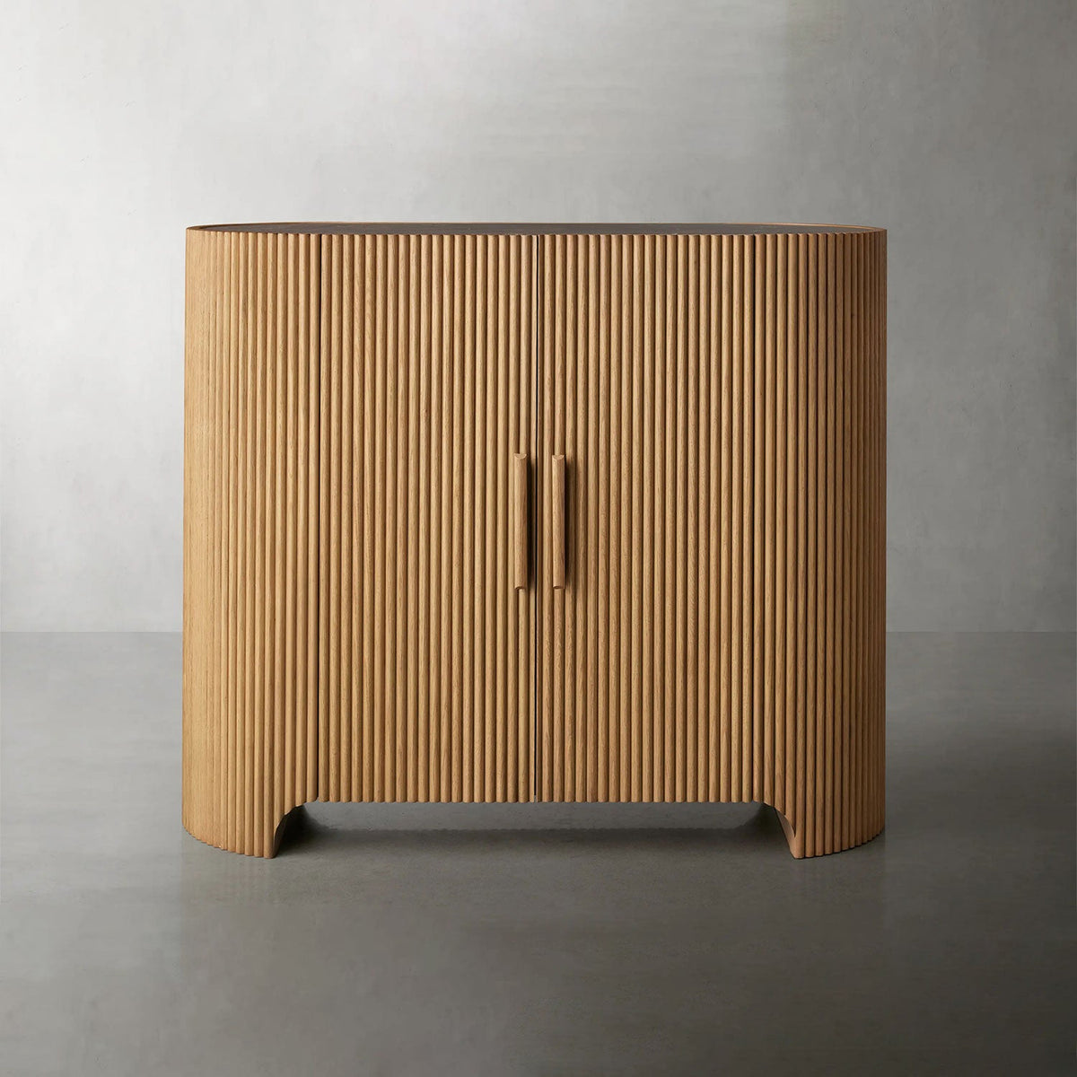 Astor Marble Top Hall Chest Oak Wood Sideboards Reeded Entrance Storage Cabinet