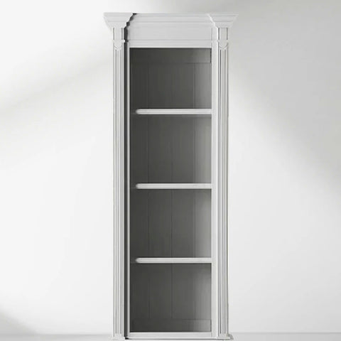 Athens Narrow Bookcase Single Row Display Cabinet