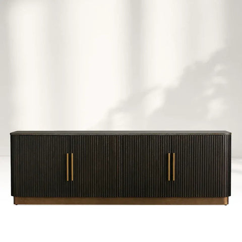 Finnley Sideboards Living Room Media Cabinets with Marble Top