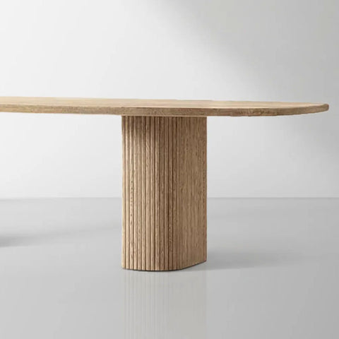 Mulho Rectangular Oak Wood Dining Table