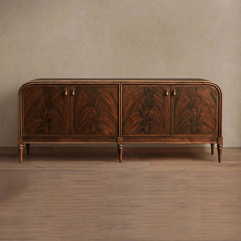 Frances Vintage Sideboard Mahogany buffet Storage Cabinet Wood Entryways Cabinet