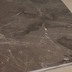 Saint Germain Stone Top Dining Table with Launette Steel Base