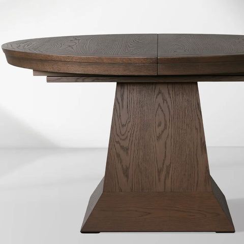 Leighton Round Extension Dining Table with 2 Leaves